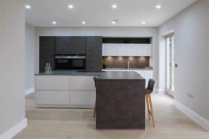 Modern Glossy Kitchen With Dark Finish